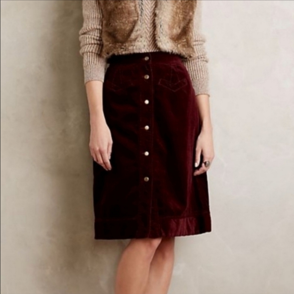 HOLDING HORSES Courduroy Skirt